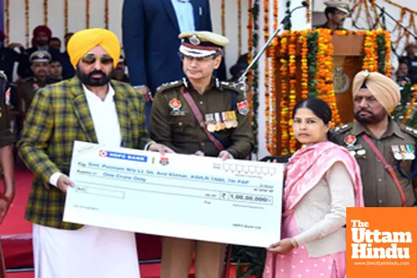 Punjab CM Bhagwant Mann attends the Passing Out Parade Ceremony