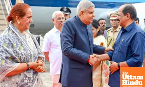 Vice-President Jagdeep Dhankhar arrives in Kerela