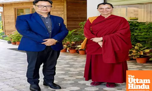 Union Minister Kiren Rijiju meets Barkha Madan