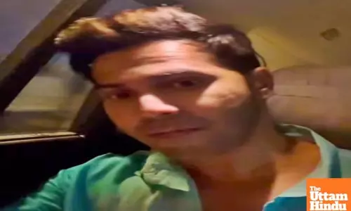 Varun Dhawan showcases his post pack up mood