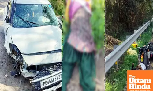 Heartbreaking Accident on NH Punjab: Swift Car Overturns, Wife Tragically Killed