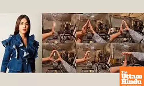 Mrunal Thakur shares glimpses of her shoot for Dacoit in Hyderabad