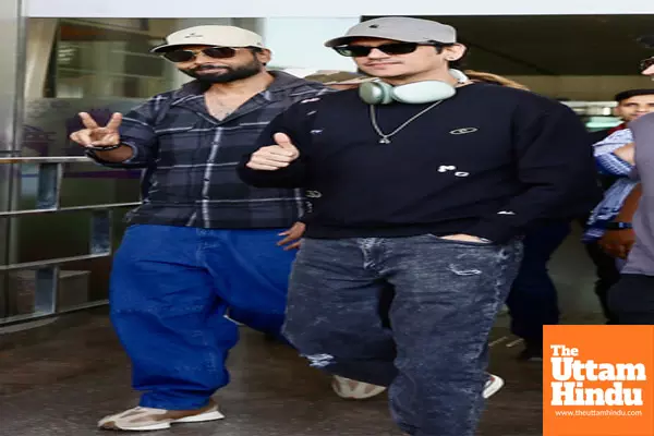 Actors Abhishek Banerjee and Vijay Varma arrive to attend IIFA Award 2025 Actors Abhishek Banerjee and Vijay Varma arrive to attend IIFA Award 2025