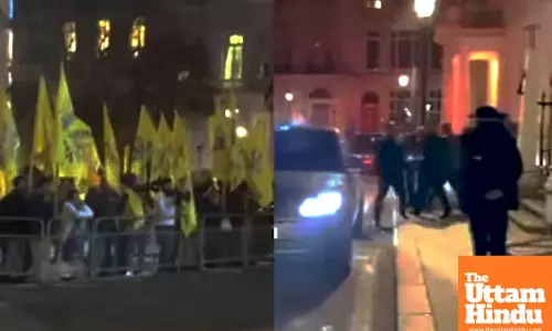 Shocking: Khalistani extremist tries to attack EAM S. Jaishankar in London | VIDEO