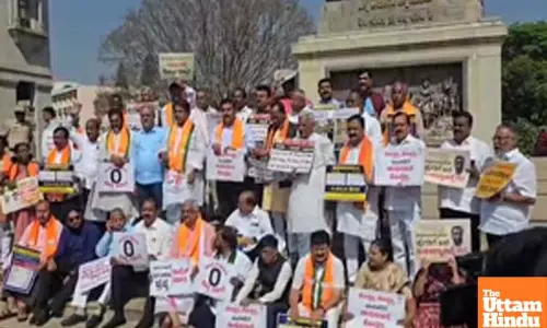 Karnataka Budget 2025: BJP, JD(S) protest ahead of budget presentation