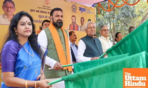 CM Nitish Kumar Flags Off First Export Consignment of Sudha Dairy Products