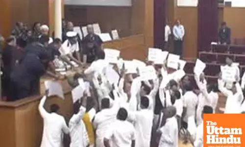 Uproar in Odisha Assembly as Oppn protests on multiple issues