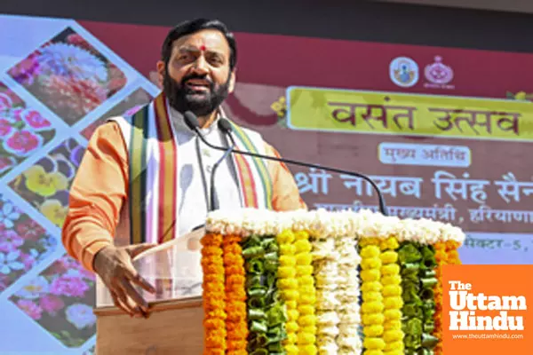 Haryana Chief Minister Nayab Singh Saini inaugurates the 37th Vasant Mahotsav Haryana Chief Minister Nayab Singh Saini inaugurates the 37th Vasant Mahotsav