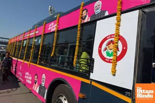 Gurugram: GMCBL flags off ‘Pink Buses’ on Women’s Day Gurugram: GMCBL flags off ‘Pink Buses’ on Women’s Day