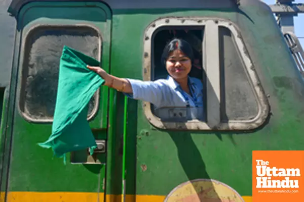 Women Crew Operates Goods Train on International Womens Day Women Crew Operates Goods Train on International Womens Day