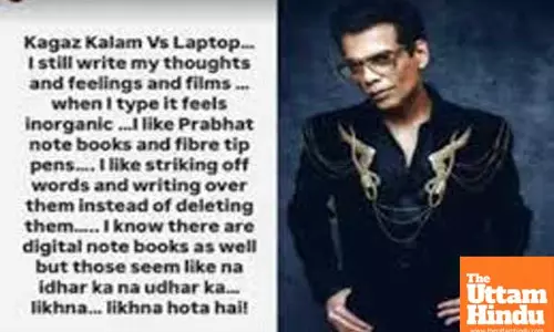 Karan Johar shares he still writes his ‘thoughts, feelings and films’