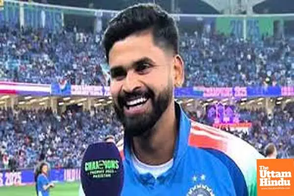 ‘I am over the moon, to be honest’: Shreyas Iyer on overwhelming feeling of winning his first ICC tournament ‘I am over the moon, to be honest’: Shreyas Iyer on overwhelming feeling of winning his first ICC tournament