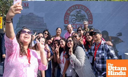 NBT All Women Bike Rally at Connaught Place