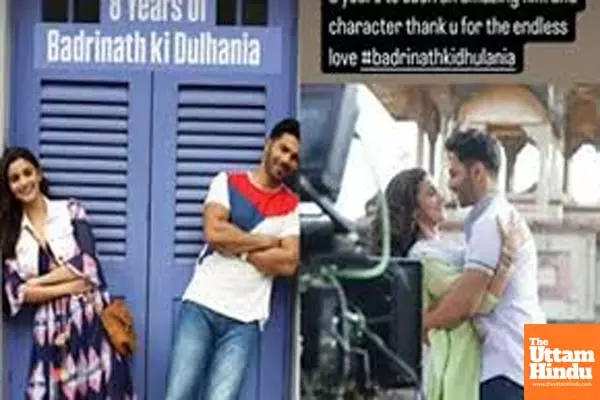 Varun Dhawan celebrates 8 years of ‘amazing’ ‘Badrinath Ki Dulhania’ Varun Dhawan celebrates 8 years of ‘amazing’ ‘Badrinath Ki Dulhania’