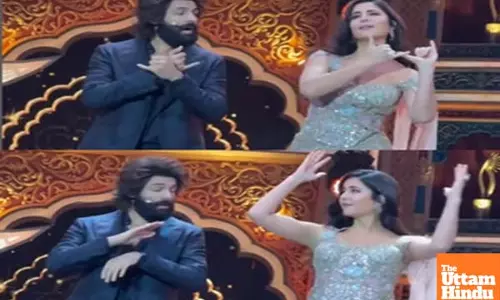 Kartik Aaryan teaches Katrina Kaif hookstep of ‘Bhool Bhulaiyaa 3’ title track