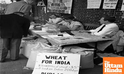 US Donates Wheat to Alleviate Indias 1951 Food Shortage Amid Crisis