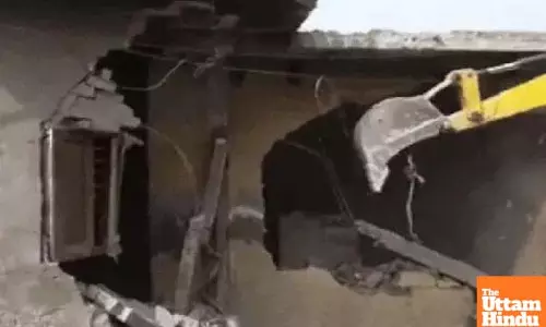 Bulldozer Action Against Drug Mafia: Two Women Traffickers Houses Demolished in Barnala