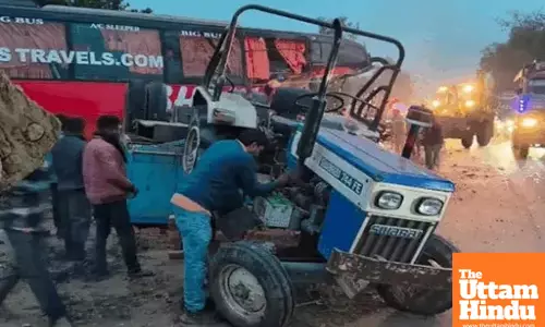 4 Killed, 9 Injured in Collision Between Tourist Bus and Tractor-Trolley in Jalandhar