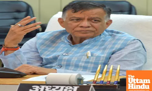 Uttar Pradesh Assembly Speaker Satish Mahanas press conference