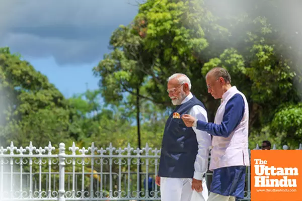 Prime Minister Narendra Modi at Seewoosagur Ramgoolam Botanical Garden Prime Minister Narendra Modi at Seewoosagur Ramgoolam Botanical Garden