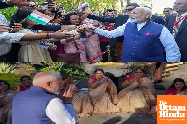 PM Modi welcomed with traditional Bihari Geet Gawai in Mauritius PM Modi welcomed with traditional Bihari Geet Gawai in Mauritius