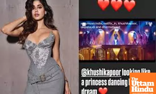 Janhvi Kapoor says sister Khushi is looking like a ‘princess’ in song ‘Tirkit Dhoom’