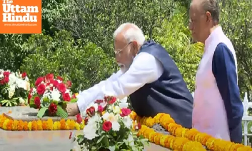 PM Modi pays tribute to Seewoosagur Ramgoolam and Anerood Jugnauth in Mauritius