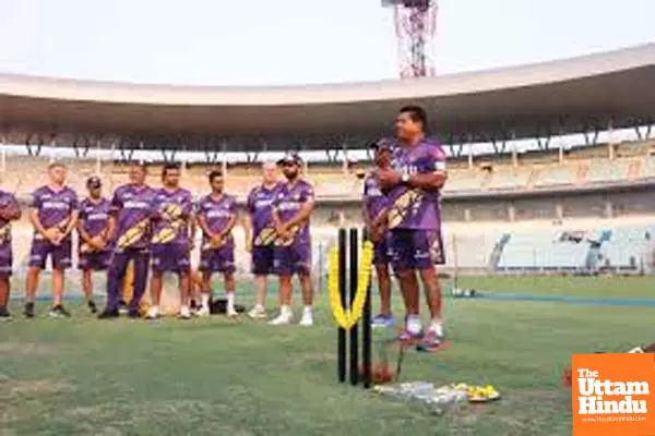 IPL 2025: KKR perform traditional pooja at Eden Gardens ahead of training IPL 2025: KKR perform traditional pooja at Eden Gardens ahead of training