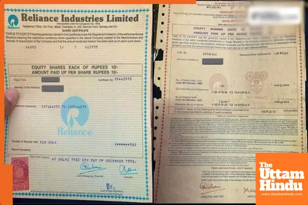 Lost and Found: Man Discovers 40-Year-Old Reliance Shares While Cleaning, Turns Instant Millionaire Lost and Found: Man Discovers 40-Year-Old Reliance Shares While Cleaning, Turns Instant Millionaire