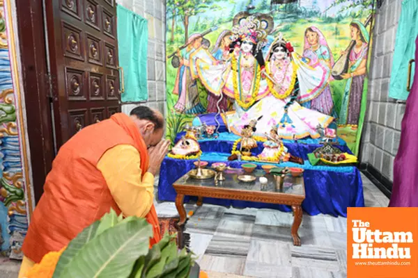 Lok Sabha Speaker Om Birla visits Radha-Krishna Temple Lok Sabha Speaker Om Birla visits Radha-Krishna Temple