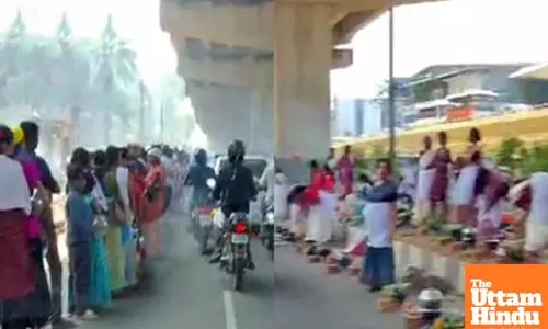 Lakhs of women participate in Thiruvananthapuram’s famed Attukal Pongala festival