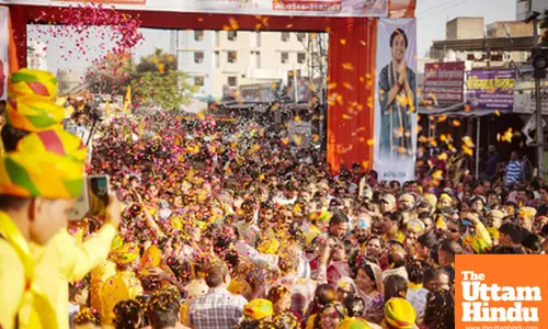 Lok Sabha Speaker Om Birla joins Brij Fagotsav and Virat Nagar Sankirtan Parikrama