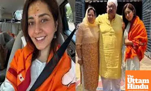 Raashii Khanna and family seeks blessings at Srisailam Temple
