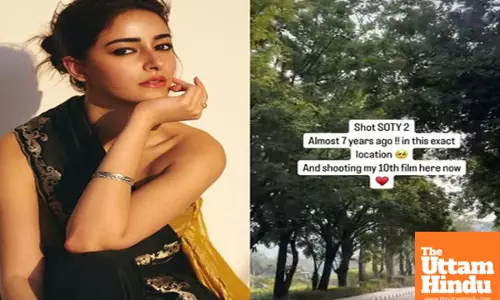Ananya Panday returns to debut film’s location to shoot for her 10th movie