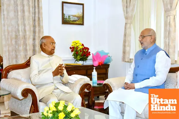Governor of Maharashtra C. P. Radhakrishnan meets former President Ram Nath Kovind Governor of Maharashtra C. P. Radhakrishnan meets former President Ram Nath Kovind
