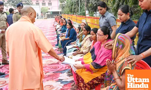 Uttar Pradesh Chief Minister Yogi Adityanath during the Janta Darshan