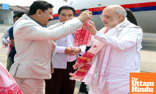 Amit Shah arrives in Assam
