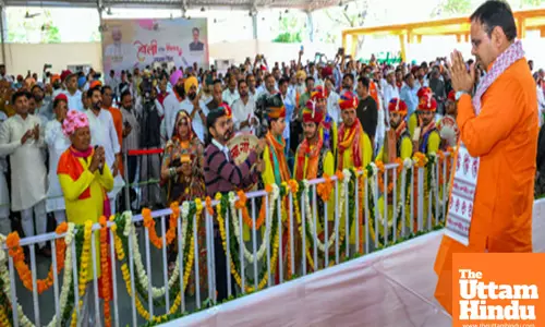 Rajasthan CM Bhajan Lal Sharma celebrates Holi Sneh Milan