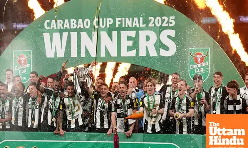 Carabao Cup final: Newcastle United defeat Liverpool 2-1 to win first major domestic trophy since 1955