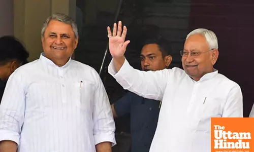 Bihar CM Nitish Kumar arrives for Budget session