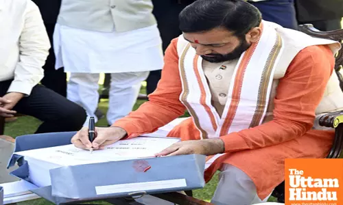 CM Nayab Saini Signs Haryana Budget