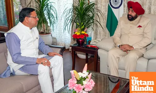 Uttarakhand CM Pushkar Singh Dhami meets Governor Gurmit Singh