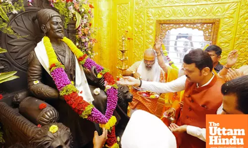 Mumbai: CM Fadnavis Inaugurates Shivaji Maharaj Mandir