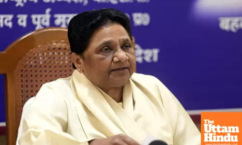 Bahujan Samaj Party (BSP) supremo Mayawatis Press conference