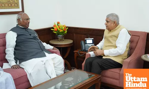 VP Dhankhar resumes duties after illness; Kharge pays courtesy visit