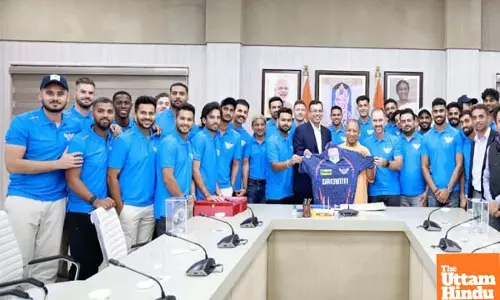 Lucknow Super Giants team meets UP chief minister Yogi Adityanath
