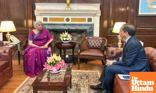 Indias Ambassador to the UAE meets Finance Minister Nirmala Sitharaman