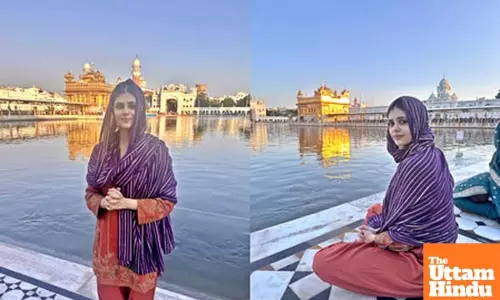 Sanjana Sanghi visits Golden temple, talks about her spiritual bond with Amritsar