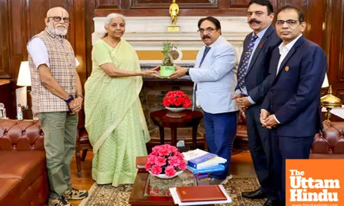 A delegation led by Bibhuti Bhusan Nayak, meets Finance Minister Nirmala Sitharaman
