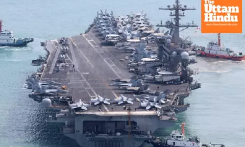 South Korea, US, Japan hold trilateral drills involving American aircraft carrier